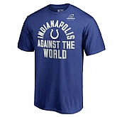 Men's Colts Blue 2018 NFL Playoffs Against The World T-Shirt,baseball caps,new era cap wholesale,wholesale hats